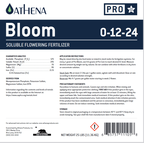 Athena Pro Line Bloom 0-12-24